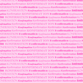 Konfirmation 2-farvede 14x28 Pink