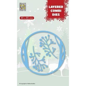 Nellie's Layered Combi Dies - Christmas Deer - A - LCDCD001
