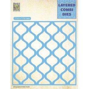 Nellie's Layered Combi Dies - Square Drops - A - LCDD001