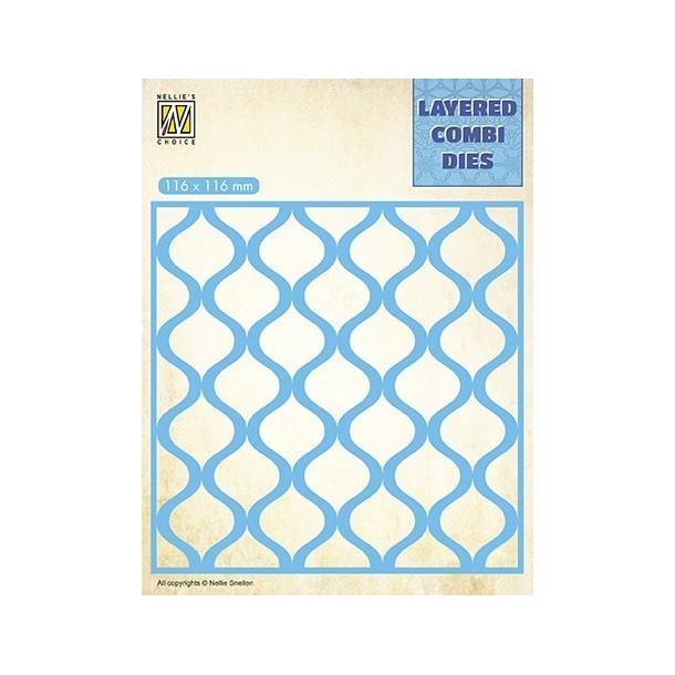 Nellie's Layered Combi Dies - Square Drops - A - LCDD001