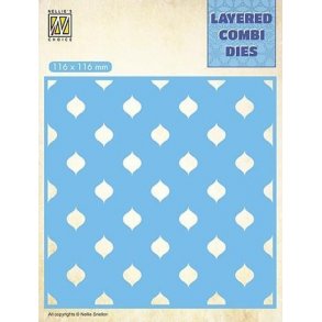 Nellie's Layered Combi Dies - Square Drops - C - LCDD003