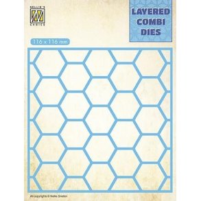Nellie's Layered Combi Dies - Honeycomb - A - LCDH001