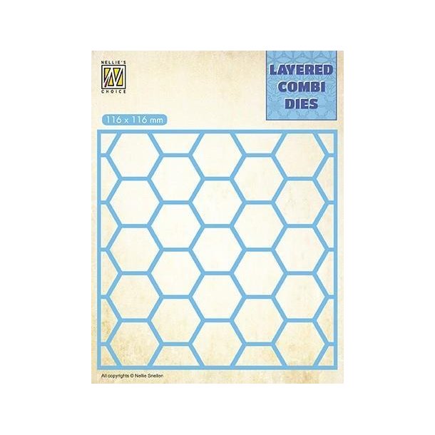 Nellie's Layered Combi Dies - Honeycomb - A - LCDH001