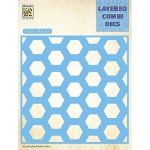 Nellie's Layered Combi Dies - Honeycomb - B - LCDH002