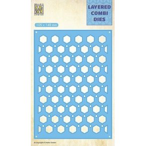 Nellie's Layered Combi Dies - Honey - B - LCDH005