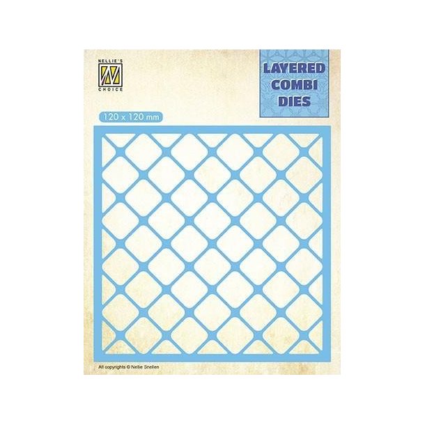 Nellie's Layered Combi Dies - Squares - A - LCDS001
