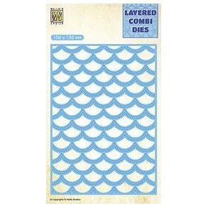 Nellie's Layered Combi Dies - Waves - C - LCDW003