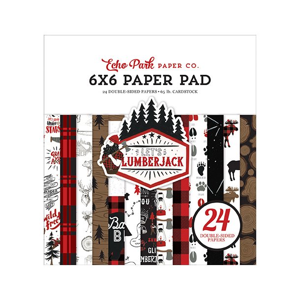 Echo Park Let's Lumberjack  6x6 Inch Paper Pad - LU225023