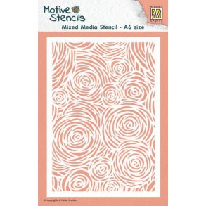 Nellie Snellen Stencil  MMS-012 - A6 - Flowers 