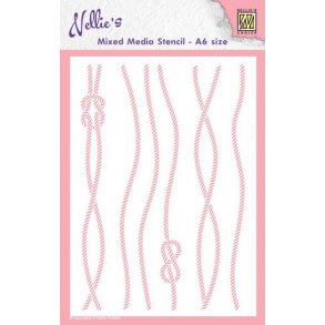 Nellie Snellen Stencil  MMS-018 - A6 - ROPE
