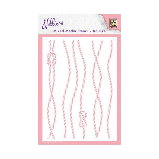 Nellie Snellen Stencil  MMS-018 - A6 - ROPE