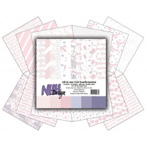 NHH Paperpad 15x15cm All in one -NHHP311 - Girl Konfirmation