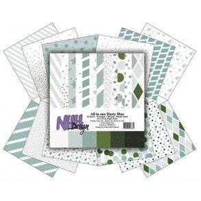 NHH Paperpad 15x15cm All in one -NHHP315 - All in one Dusty Blue