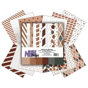 NHH Paperpad 15x15cm All in one -NHHP316 - All in one Brown