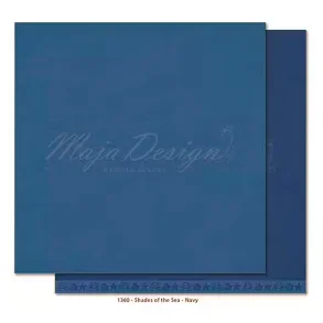 Maja Design Scrapbooking Ark - 1360 - Mono - Sea - Navy