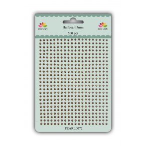 Dixi Craft Halvperler 3mm PEARL0072 - Bronze