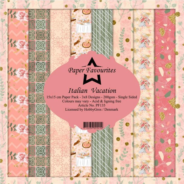 Paper Favourites Paper Pack 15x15 - PF135 - Italian Vacation