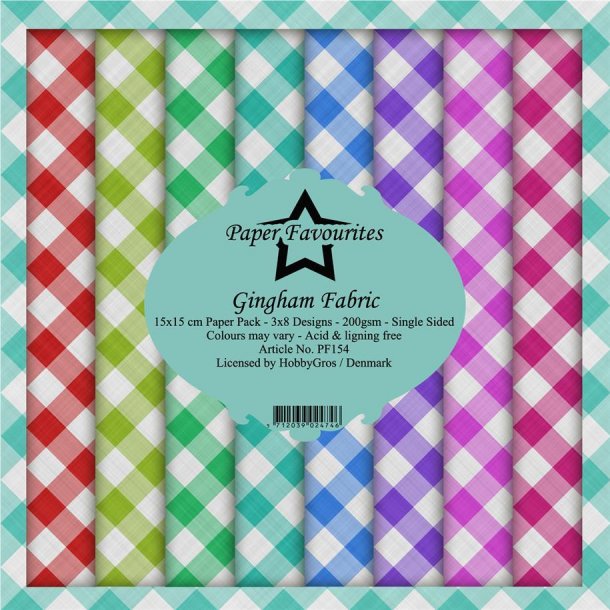 Paper Favourites Paper Pack 15x15 - PF154 - Gingham Fabric