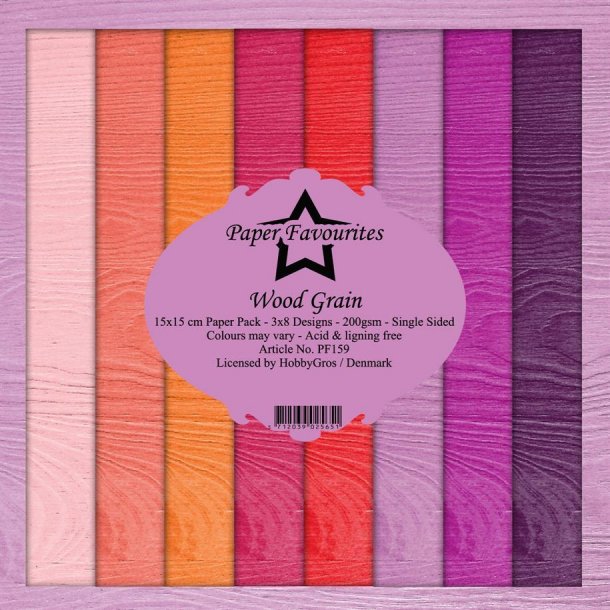 Paper Favourites Paper Pack 15x15 - PF159 - Wood Grain