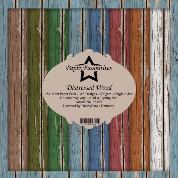 Paper Favourites Paper Pack 15x15 - PF165 - Distressed Wood