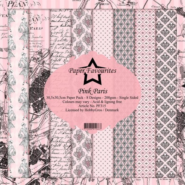 Paper Favourites Paper Pack 30x30 - PF315 - Pink Paris