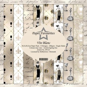 Paper Favourites Paper Pack 30x30 - PF323 - Vin Blanc
