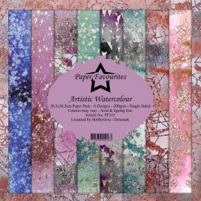 Paper Favourites Paper Pack 30x30 - PF331 - Artistic Watercolour