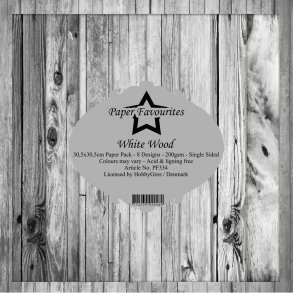 Paper Favourites Paper Pack 30x30 - PF334 - White Wood