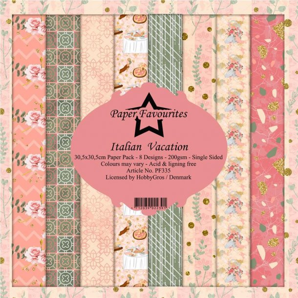 Paper Favourites Paper Pack 30x30 - PF335 - Italian Vacation