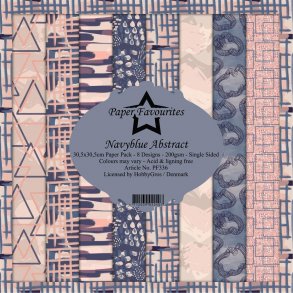 Paper Favourites Paper Pack 30x30 - PF336 - Navyblue Abstact