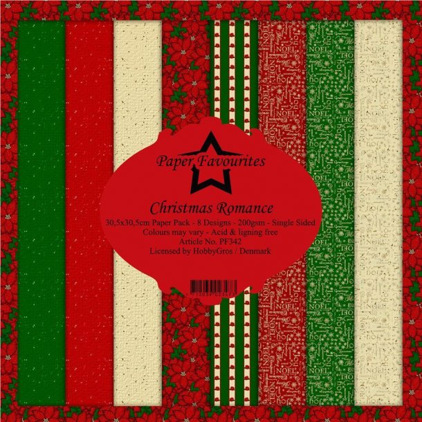 Paper Favourites Paper Pack 30x30 - PF342 - Christmas Romance