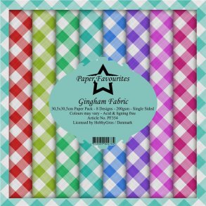 Paper Favourites Paper Pack 30x30 - PF354 - Gingham Fabric
