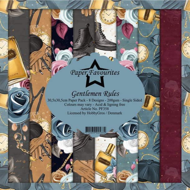 Paper Favourites Paper Pack 30x30 - PF358 - Gentlemen Rules