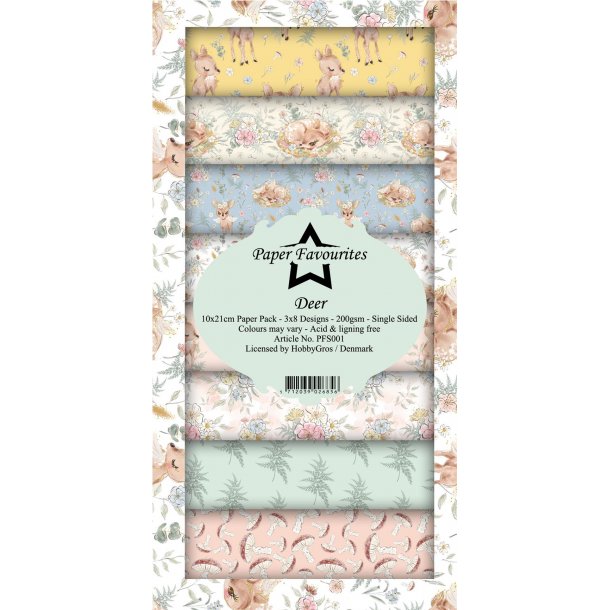 Paper Favourites Slim Card - PFS001 - Deer