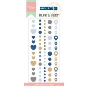 Marianne Design Enamel Dots - PL4501 - Blue & Grey