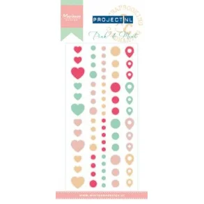 Marianne Design Enamel Dots - PL4504 - Pink & Mint