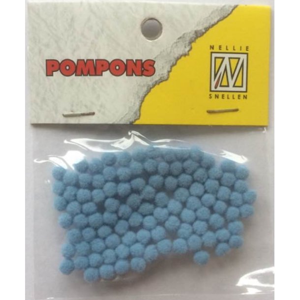 Pompons 100stk 3mm - PCM006 - Baby Blue
