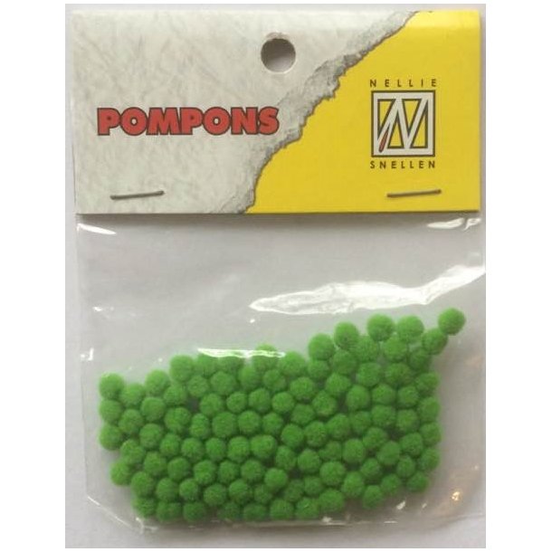 Pompons 100stk 3mm - PCM007 - Lime