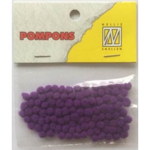 Pompons 100stk 3mm - PCM010 - Purple