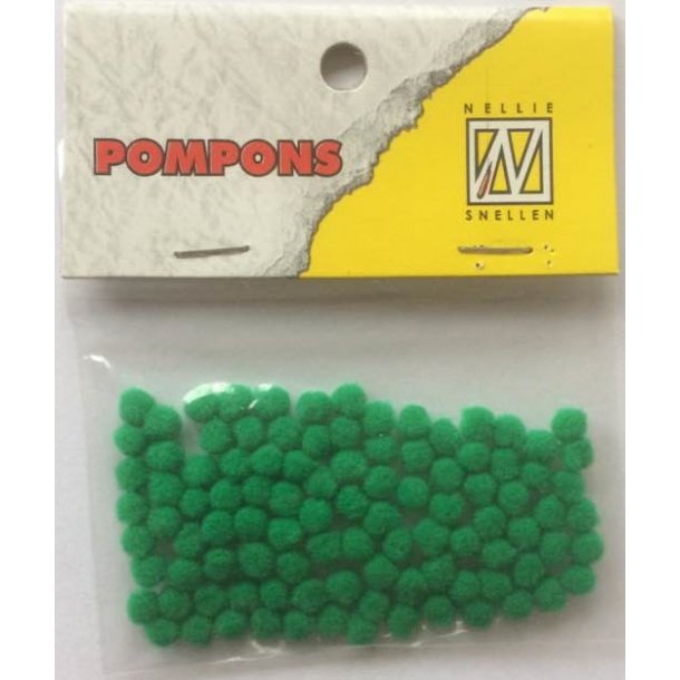 Pompons 100stk 3mm - PCM018 - Kelly Green