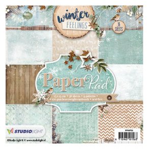 STUDIO LIGHT PAPER PAD 15X15CM 36 ARK PPWF59