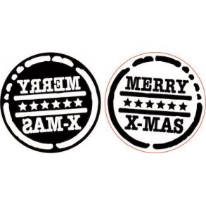 Pronty Foam stamps Merry X-mas