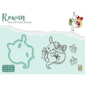 Nellie's Dies & Clearstamp - RDCS001 - Christmas Rabbit