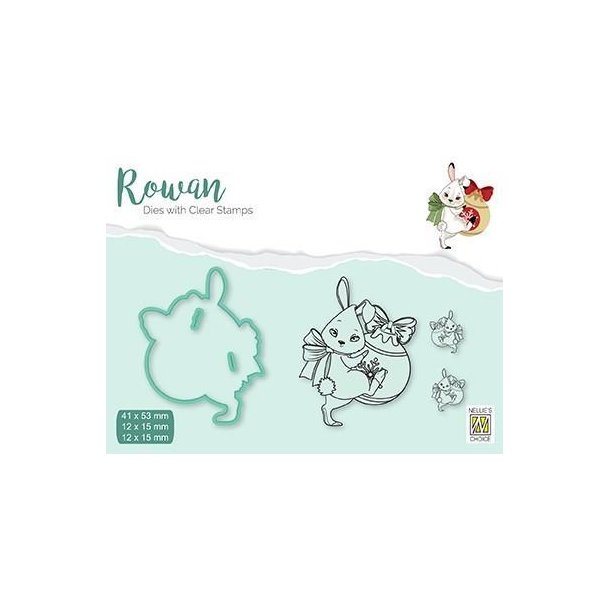 Nellie's Dies &amp; Clearstamp - RDCS001 - Christmas Rabbit