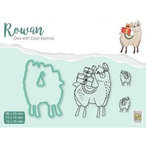 Nellie's Dies & Clearstamp - RDCS002 - Christmas Lama