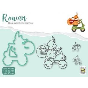 Nellie's Dies & Clearstamp - RDCS004 - Christmas Fox