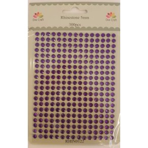Dixi Craft Rhinsten 5mm 300stk RHIN0122 - Lilla