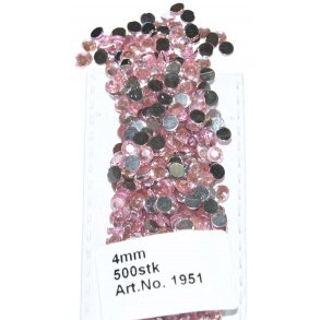 Rhinsten 4mm i akryl lyser�d ca. 500stk - 1951