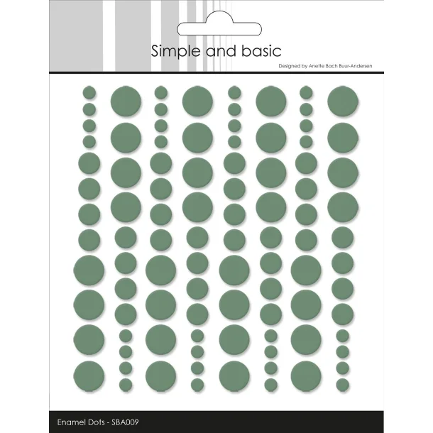 Simple and Basic Enamel Dots - SBA009 - Eucalyptus