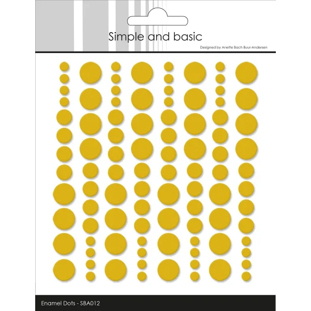 Simple and Basic Enamel Dots - SBA012 - Mustard